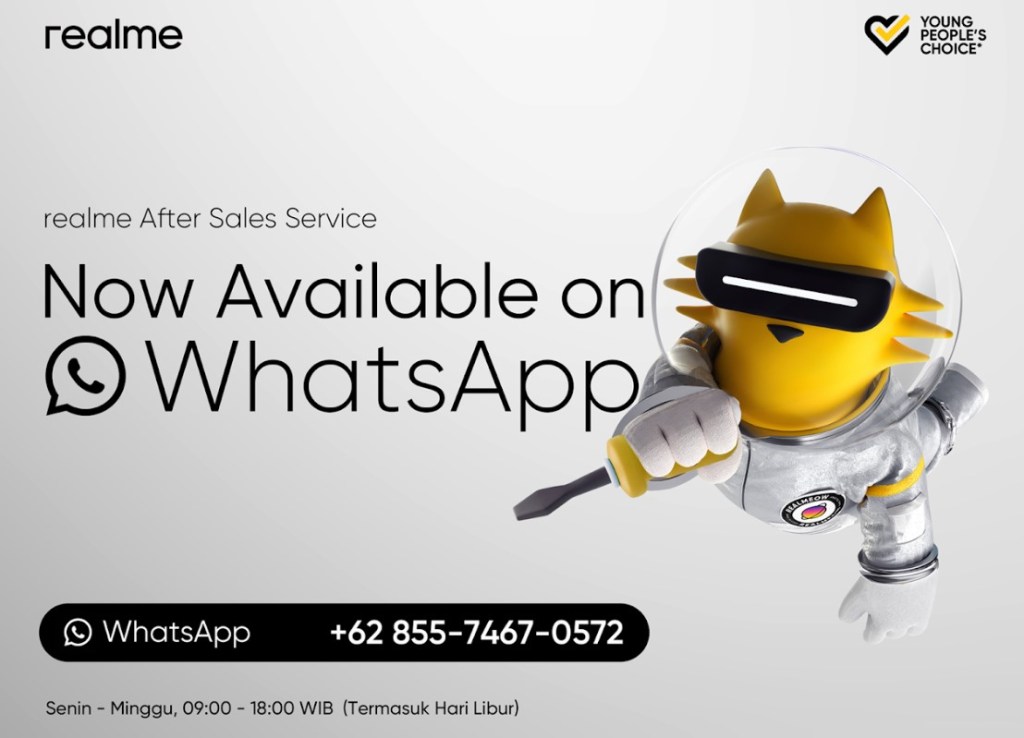 Realme Buka Layanan After Sales Melalui&nbsp;WhatsApp