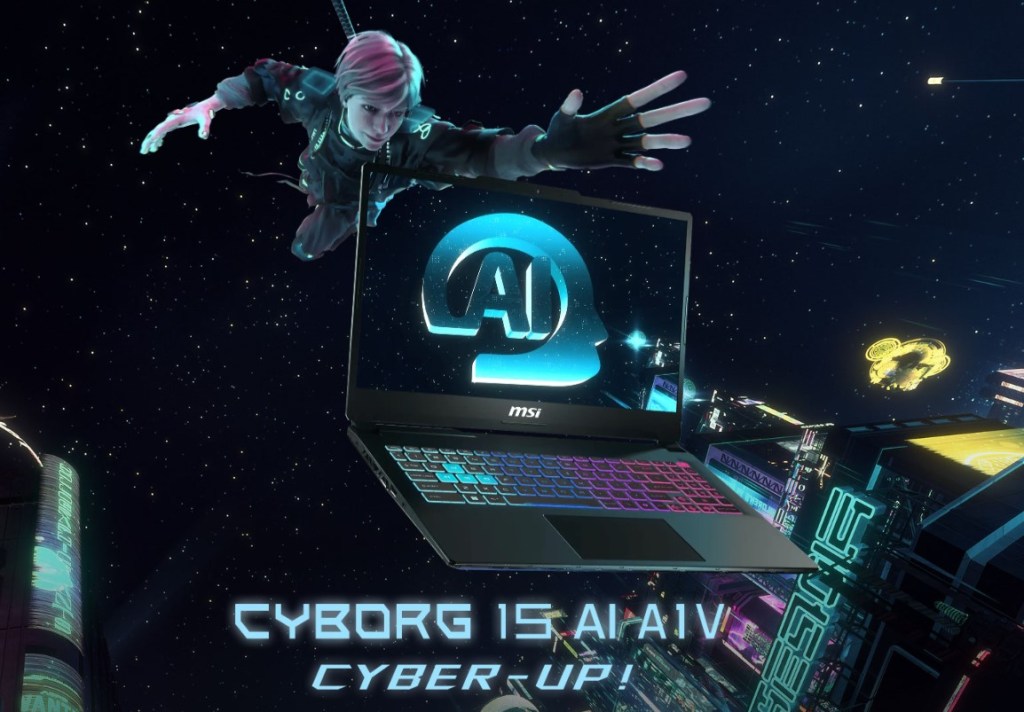 Laptop Gaming AI MSI Cyborg 15 AI A1VFK 007ID Tampil dengan Desain&nbsp;Futuristik