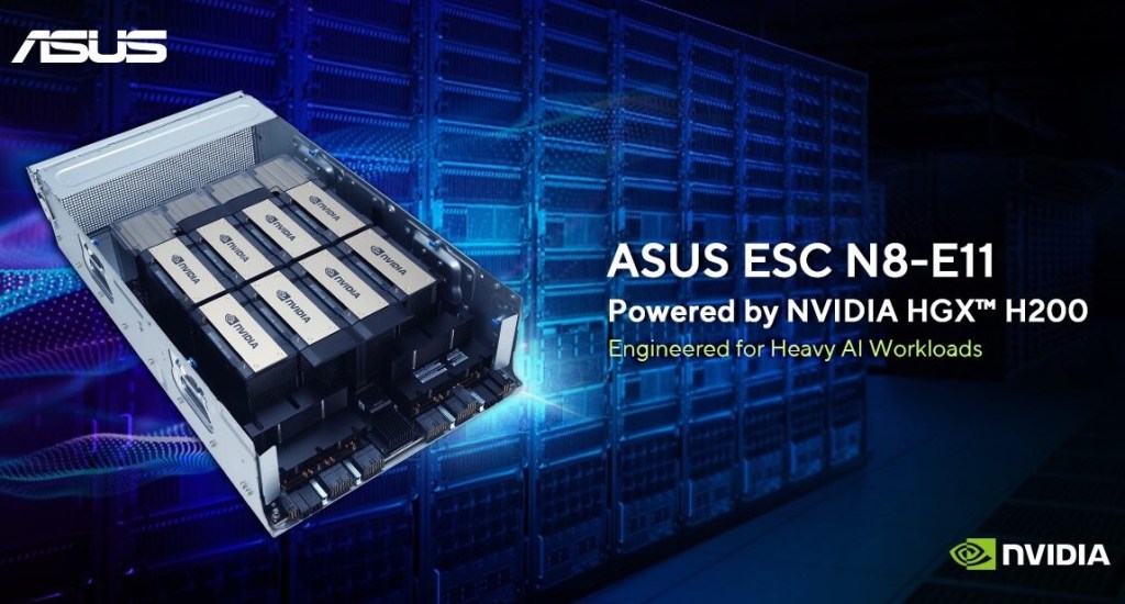 Asus AI Server Esc N8 – E11 Bertenaga Nvidia HGX H200 Resmi Diluncurkan, Apa&nbsp;Keunggulannya?